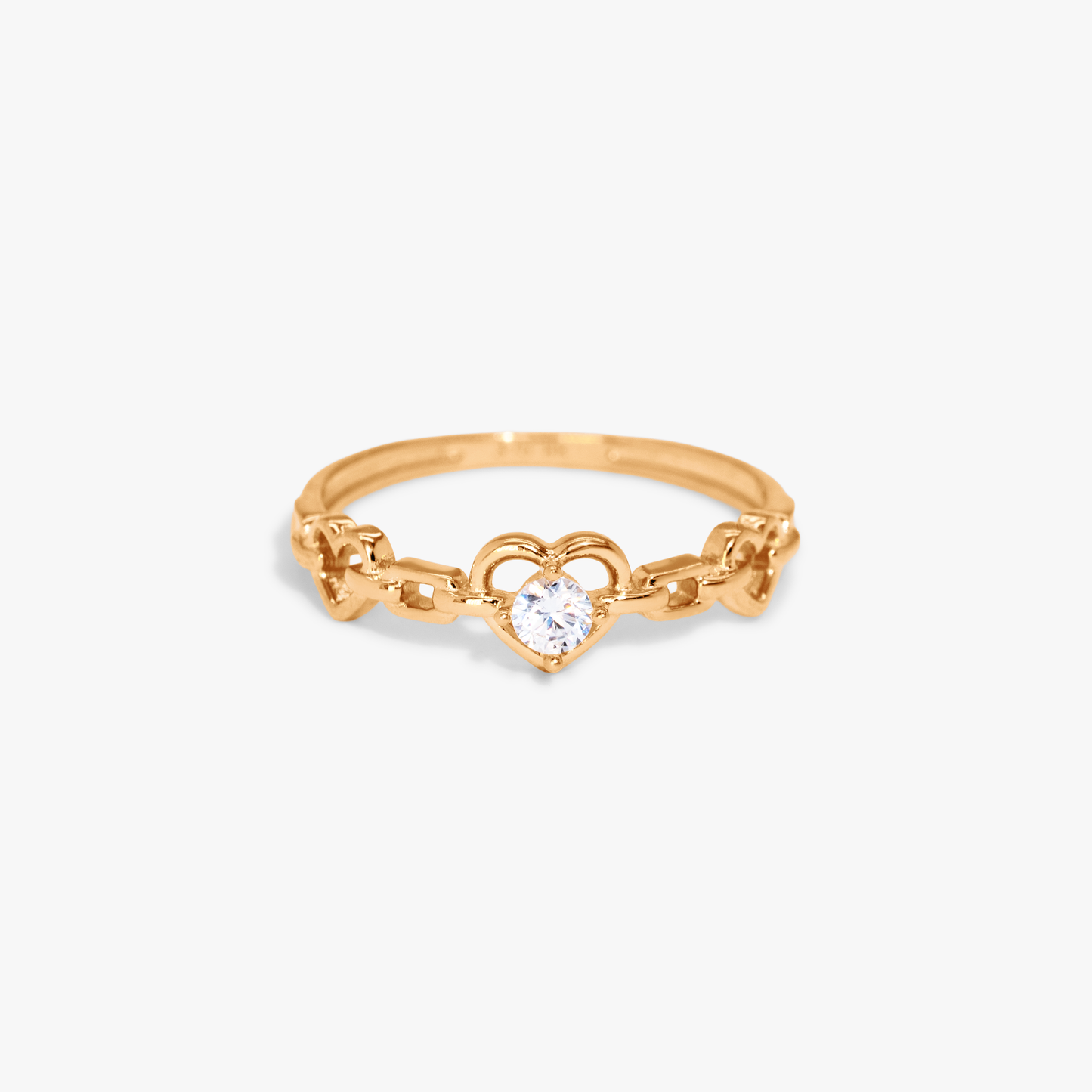 Tilda Heart Chain Ring