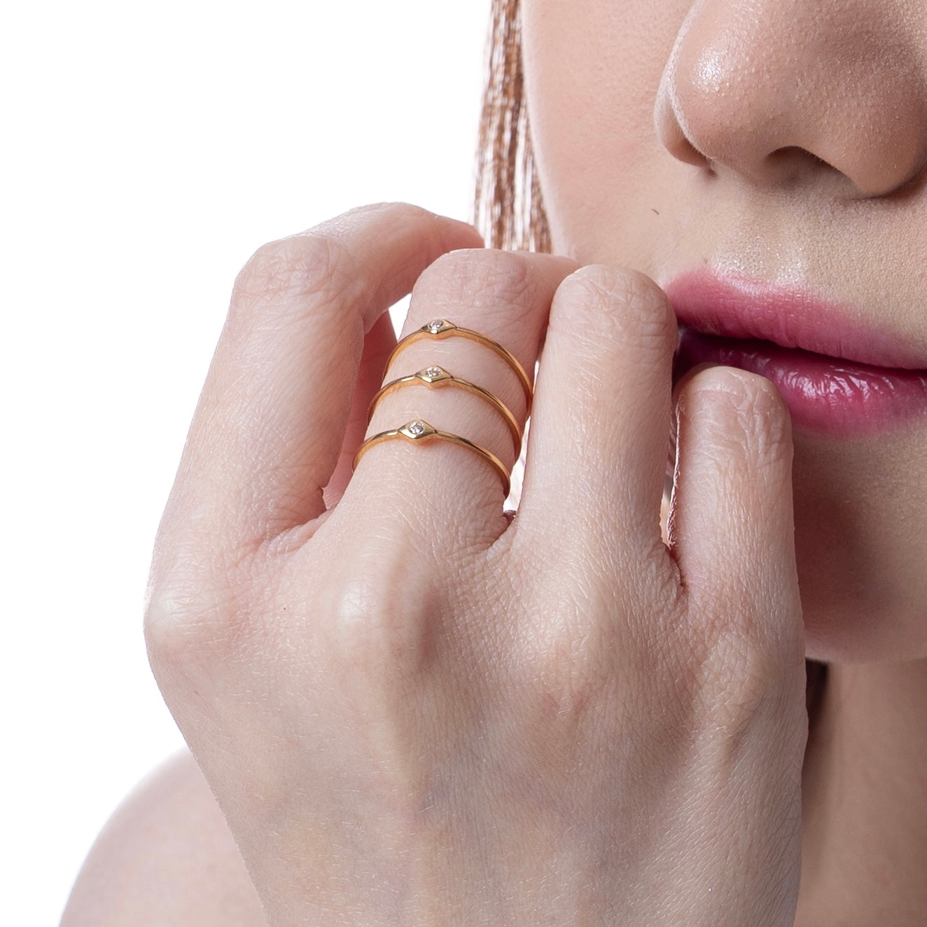 Raquel Hexa Bezel Ring