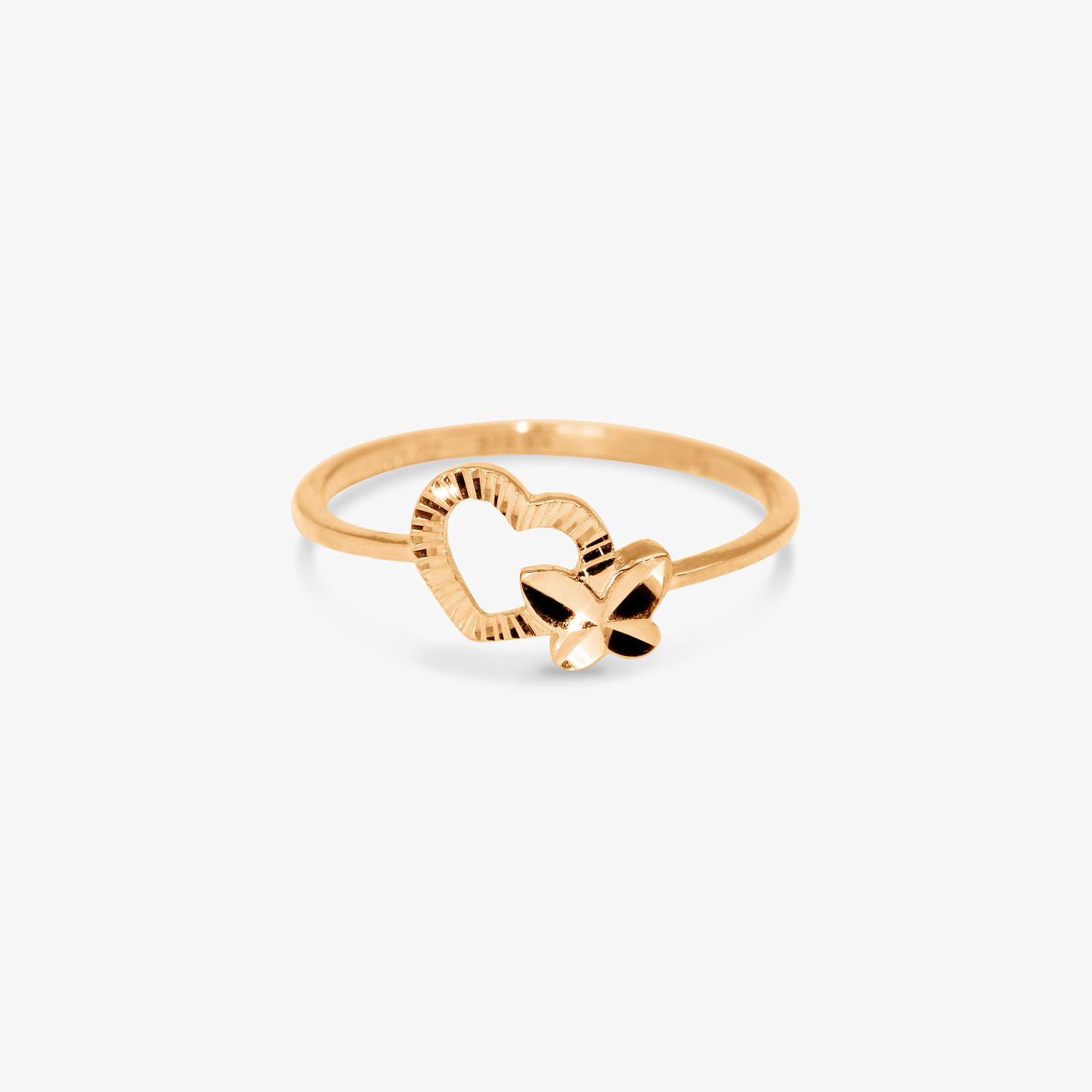 Ella Butterfly Heart Ring