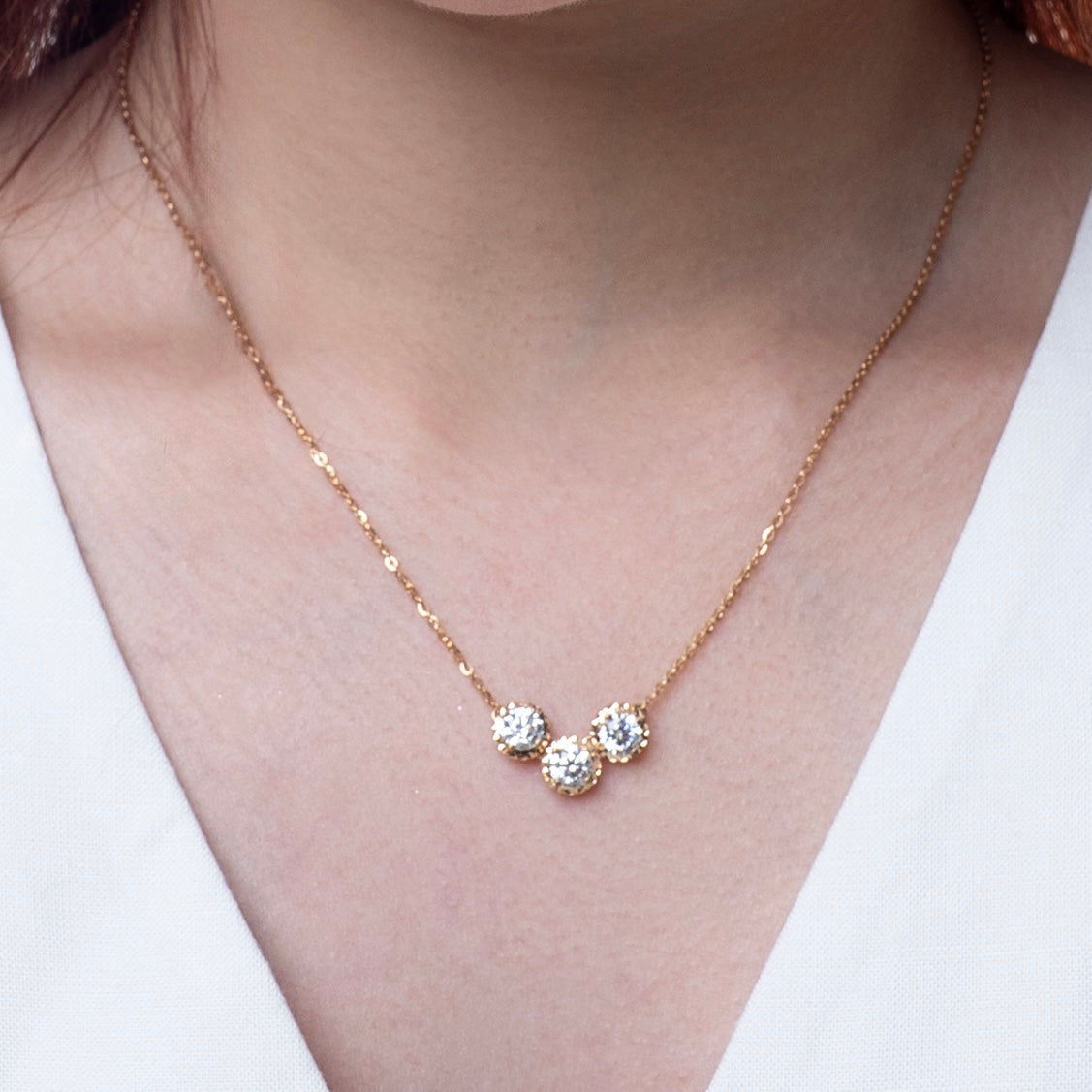 Melia Solitaire Necklace