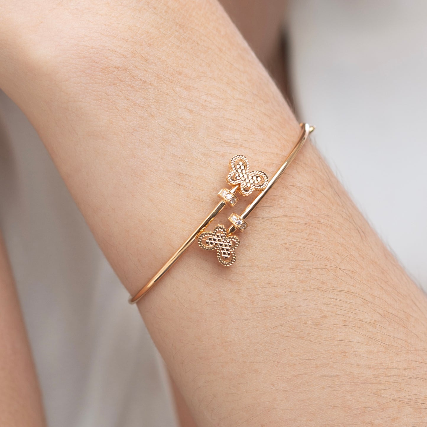 Elaine Butterfly Stack Bangle