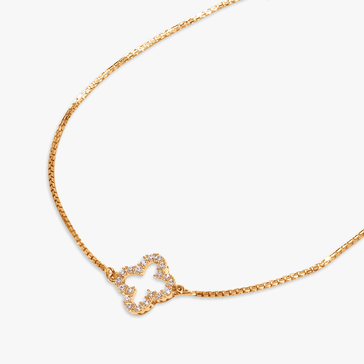 Sonia Clover Hollow Bracelet