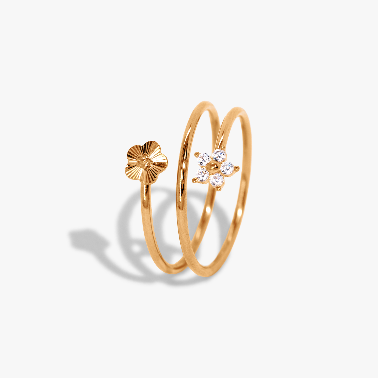 Bova Spiral Flower Ring