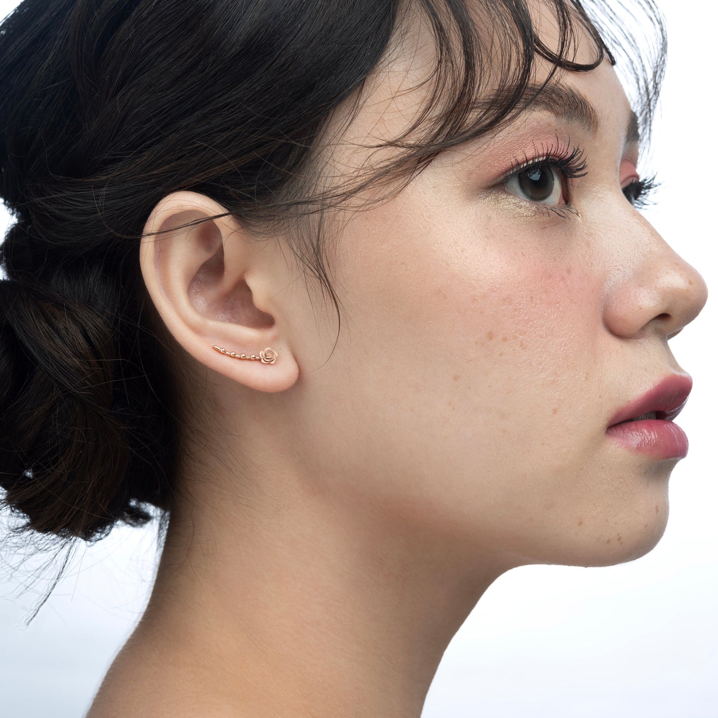 Lavien Roses Gold Ear Climber