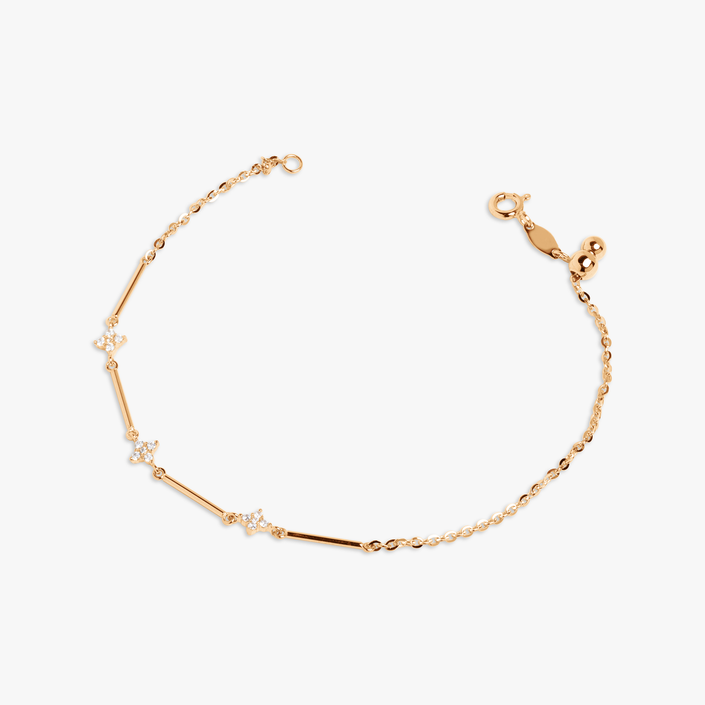 Jovanca Clover Bar Bracelet