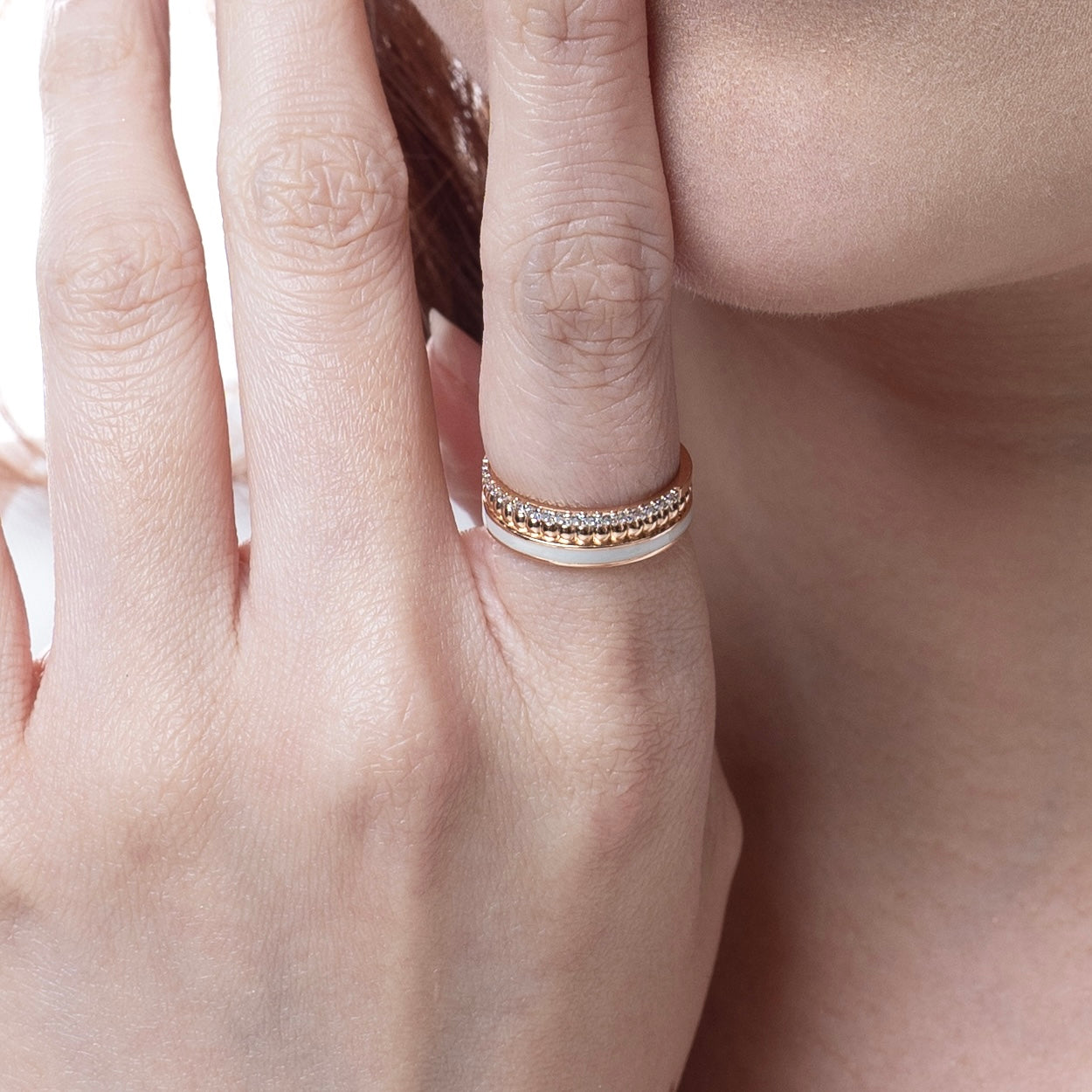 Violette Triple Layer Ring