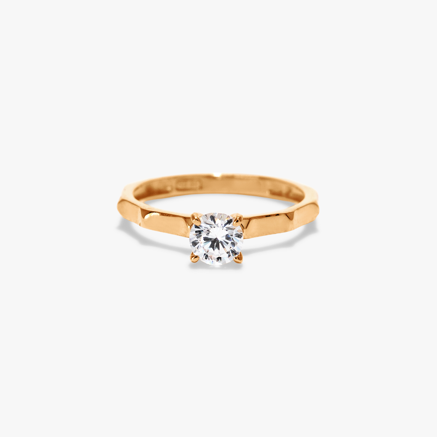 Meredith Solitaire Hexa Ring