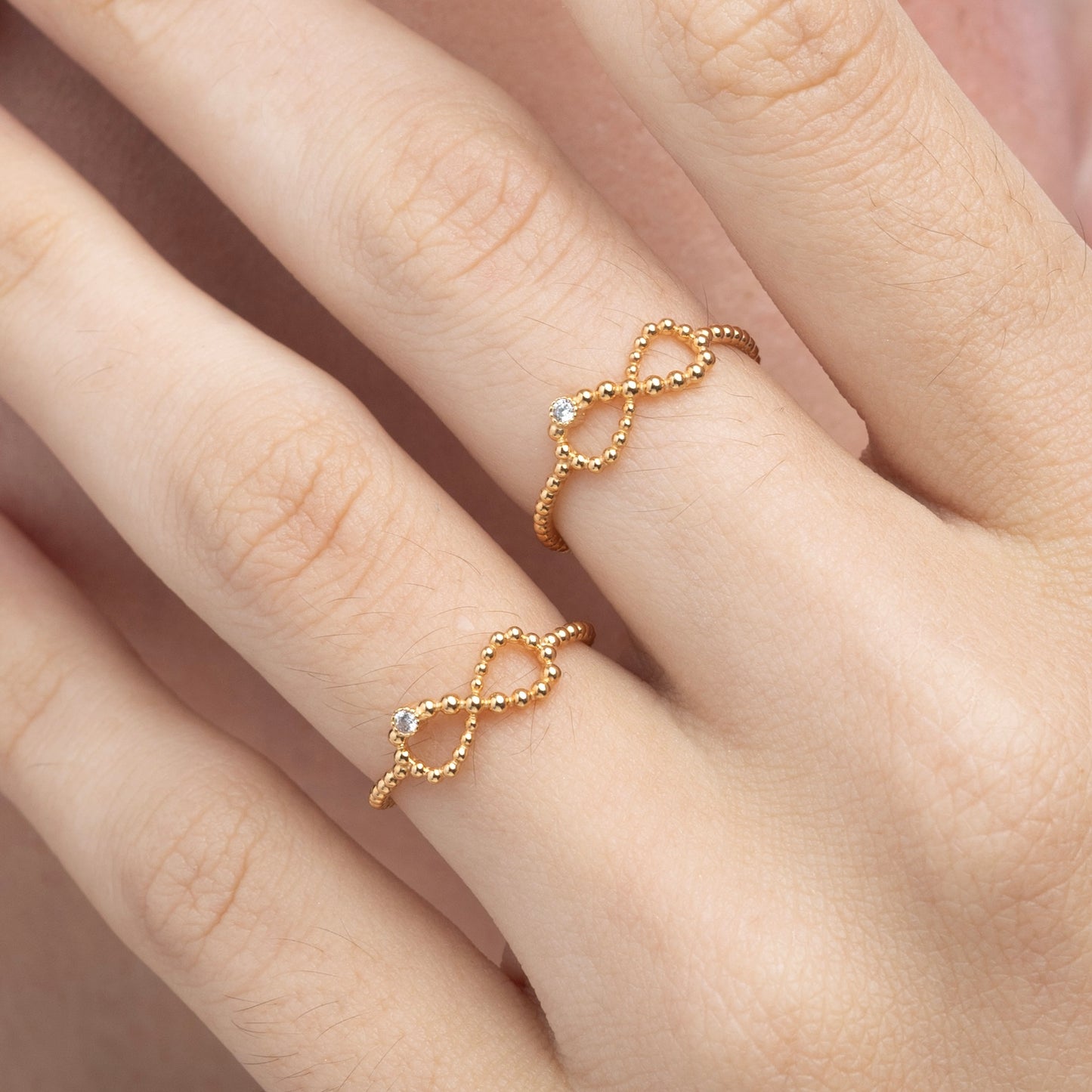 Miyo Infinity Beads Ring