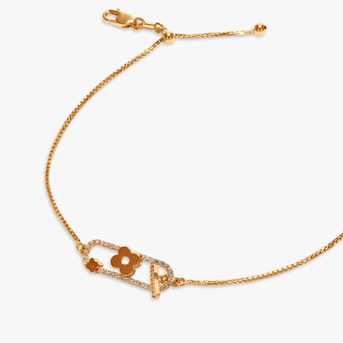 Stephia Clover Bar Bracelet