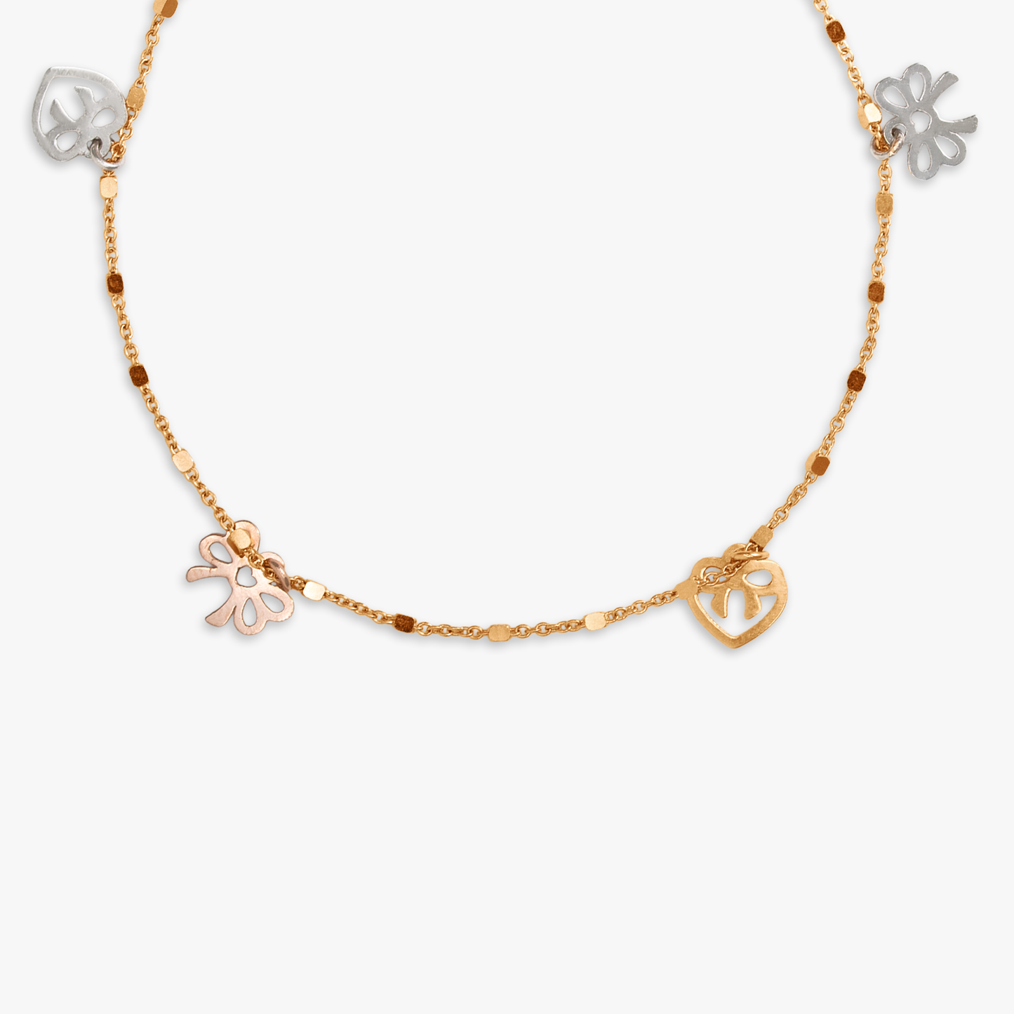 Liana Heart Bow Charm Bracelet
