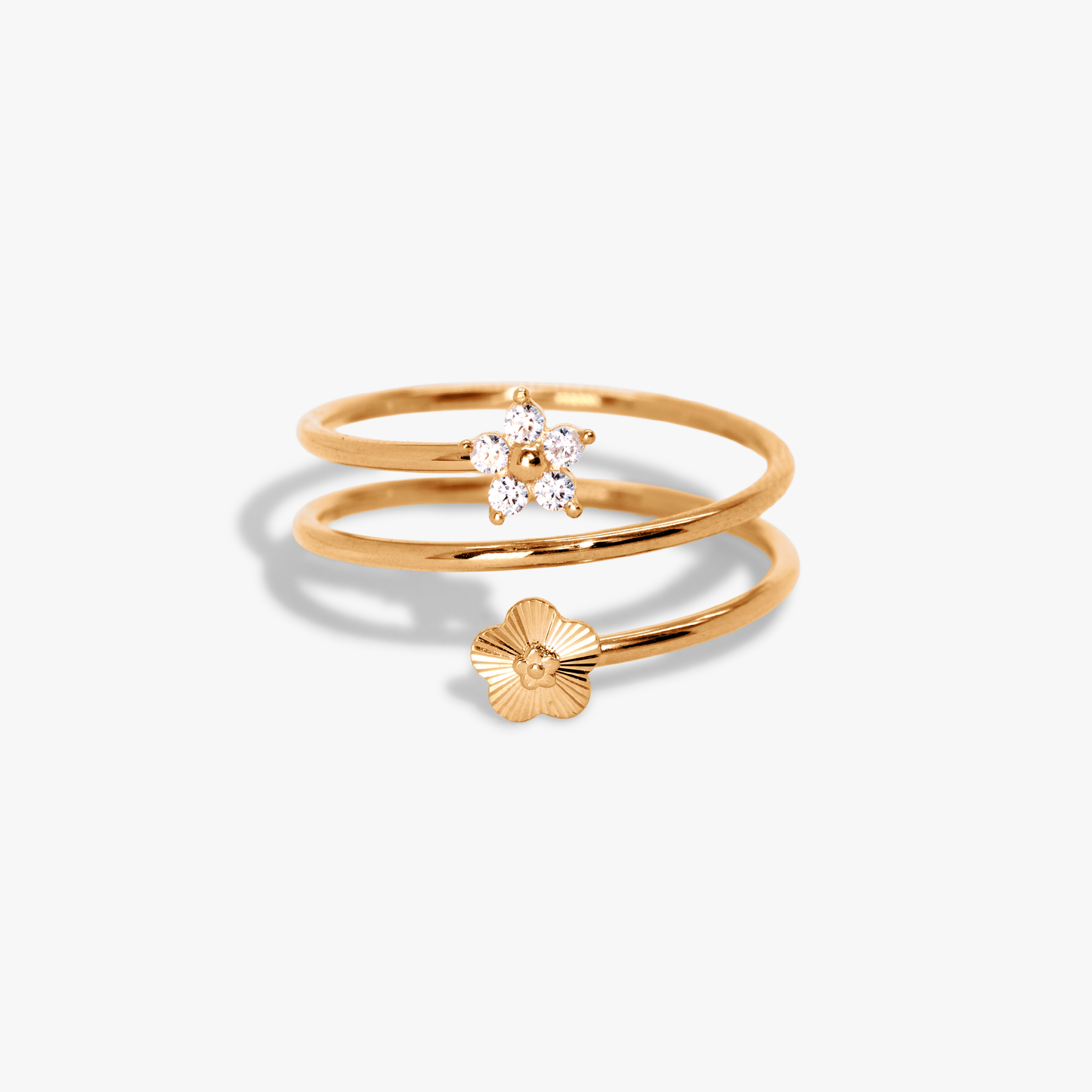 Bova Spiral Flower Ring