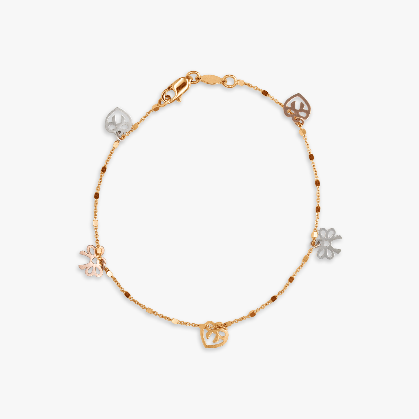 Liana Heart Bow Charm Bracelet