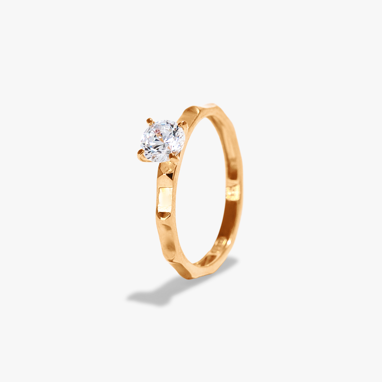 Meredith Solitaire Hexa Ring