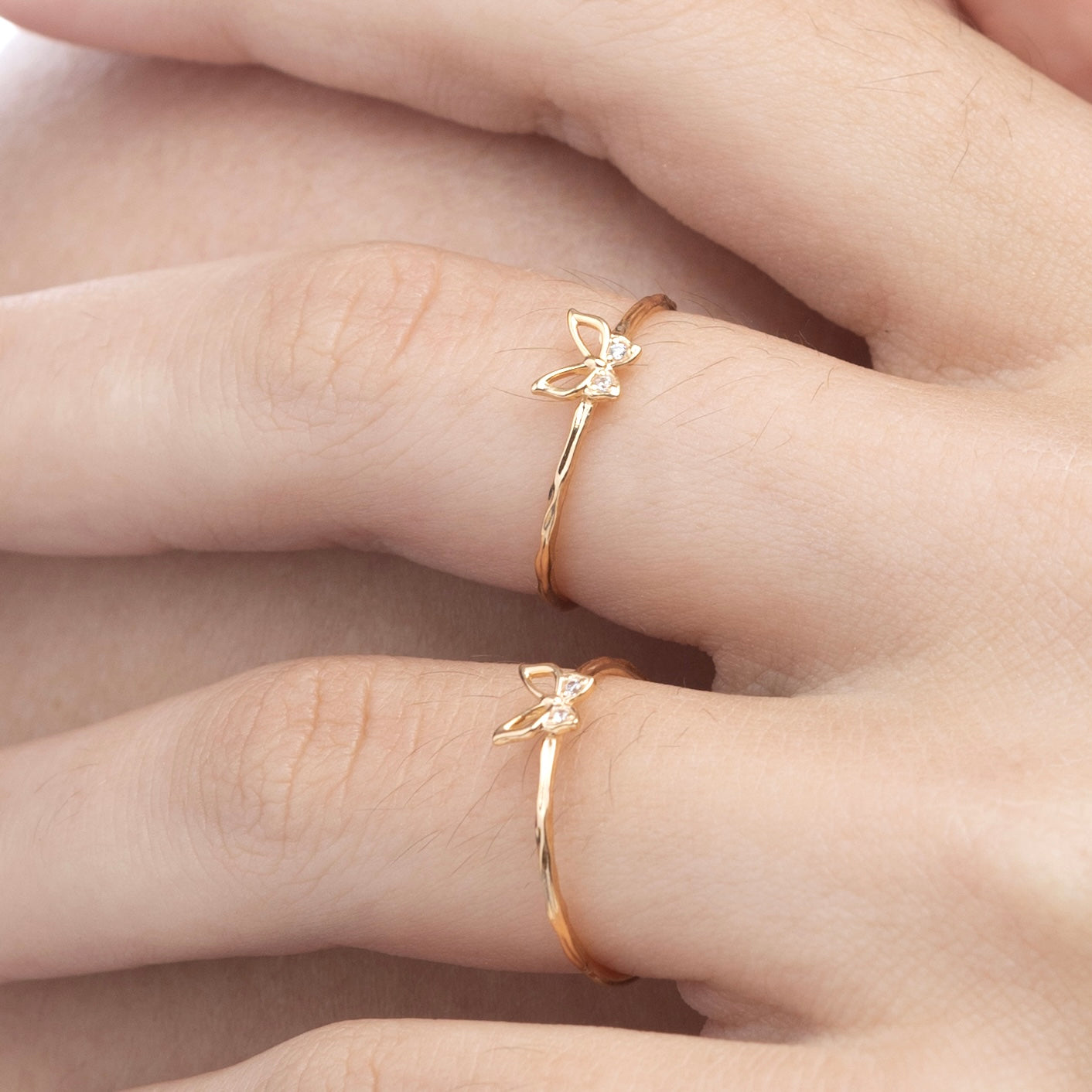 Fleurette Butterfly Ring