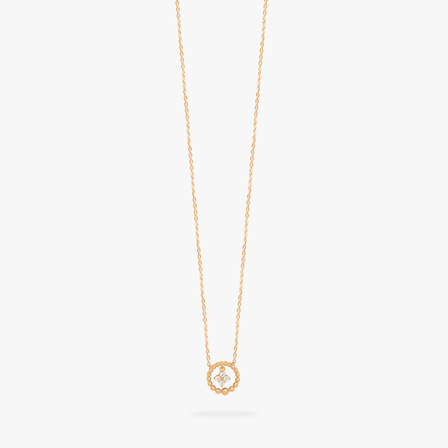 Jovanca Clover Hollow Necklace