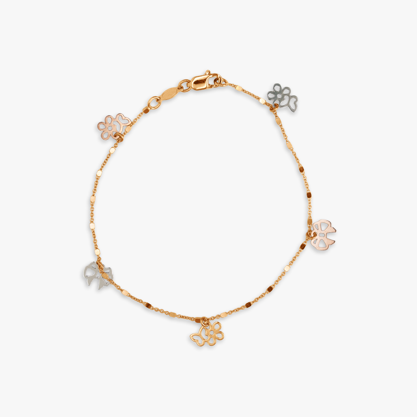 Liana Flower Bow Charm Bracelet