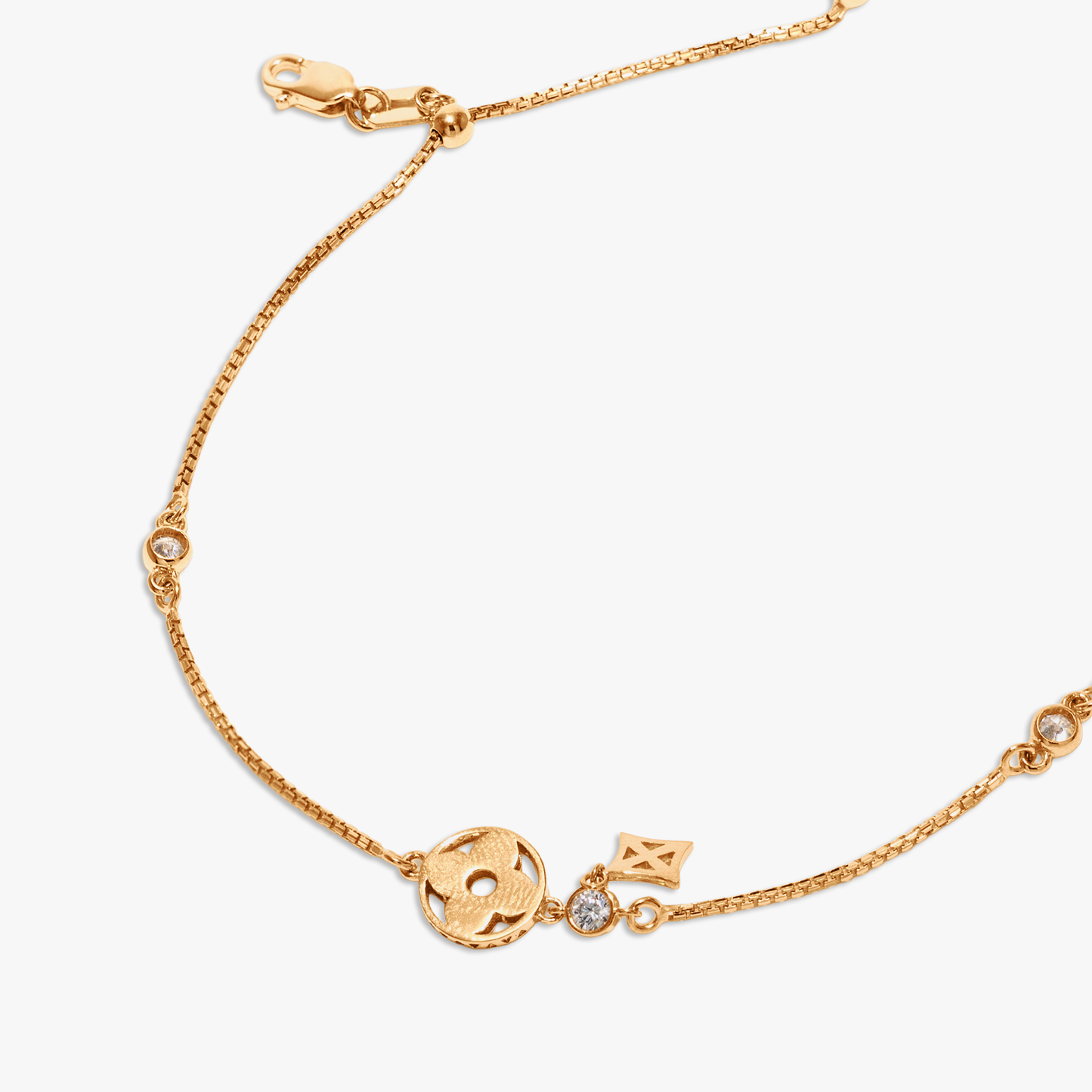 Linda Flower Bezel Bracelet