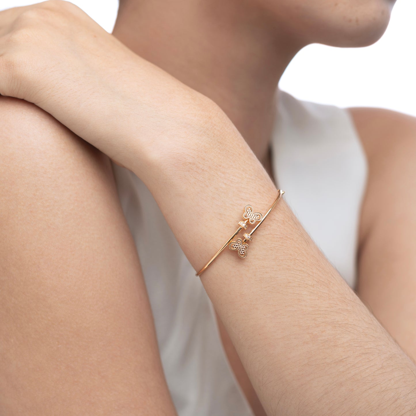 Elaine Butterfly Stack Bangle