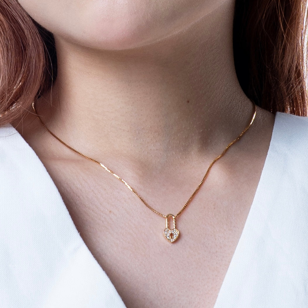 Colin Heart Lock Necklace