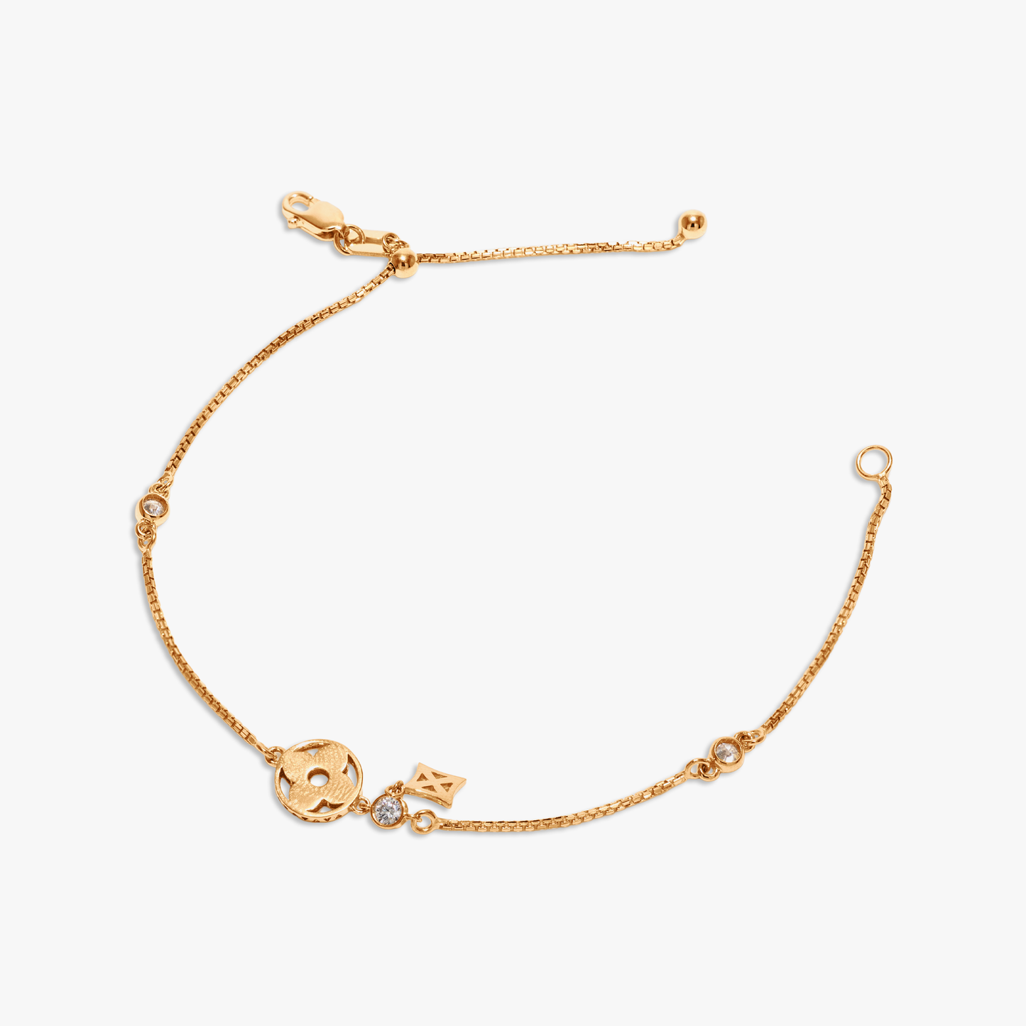 Linda Flower Bezel Bracelet