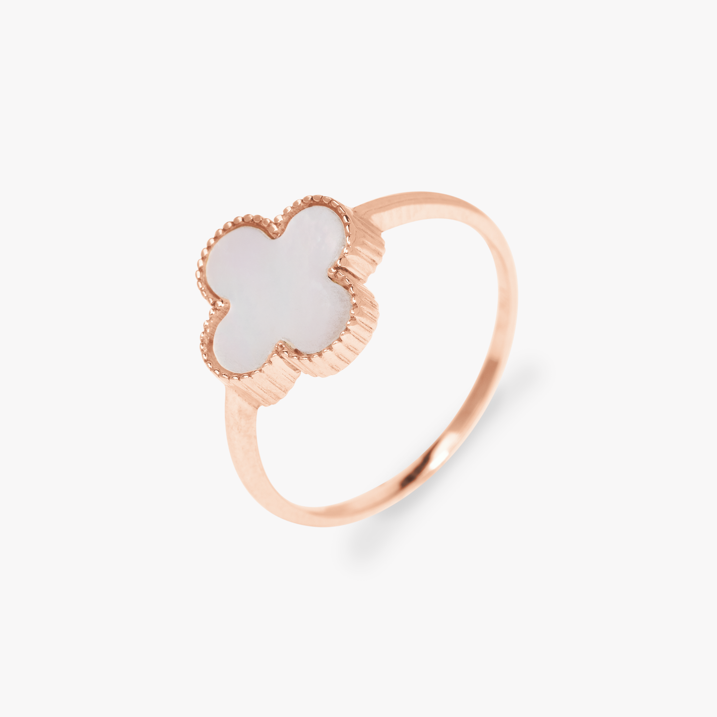 Eloise White Clover Ring