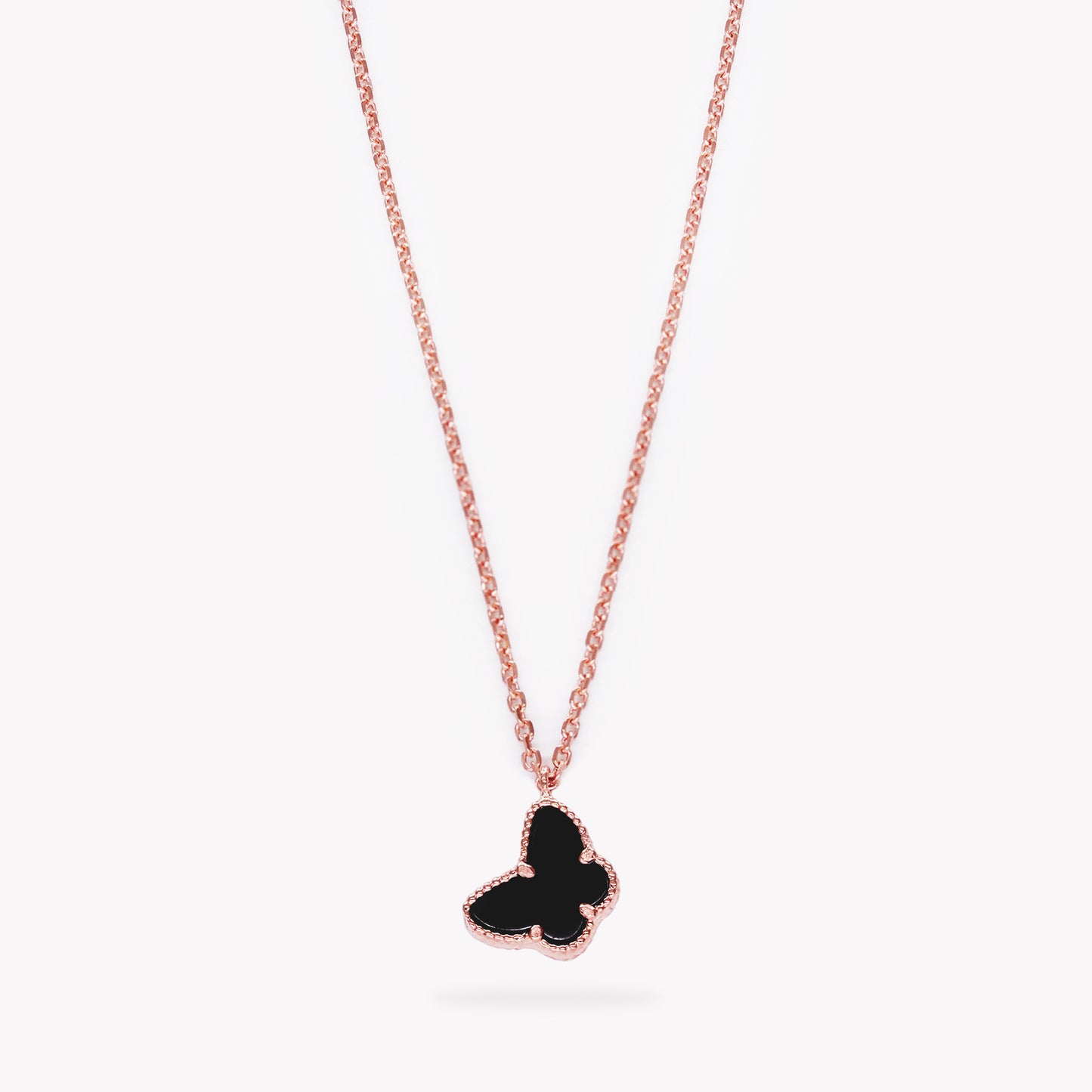 Valorie Black Butterfly Necklace