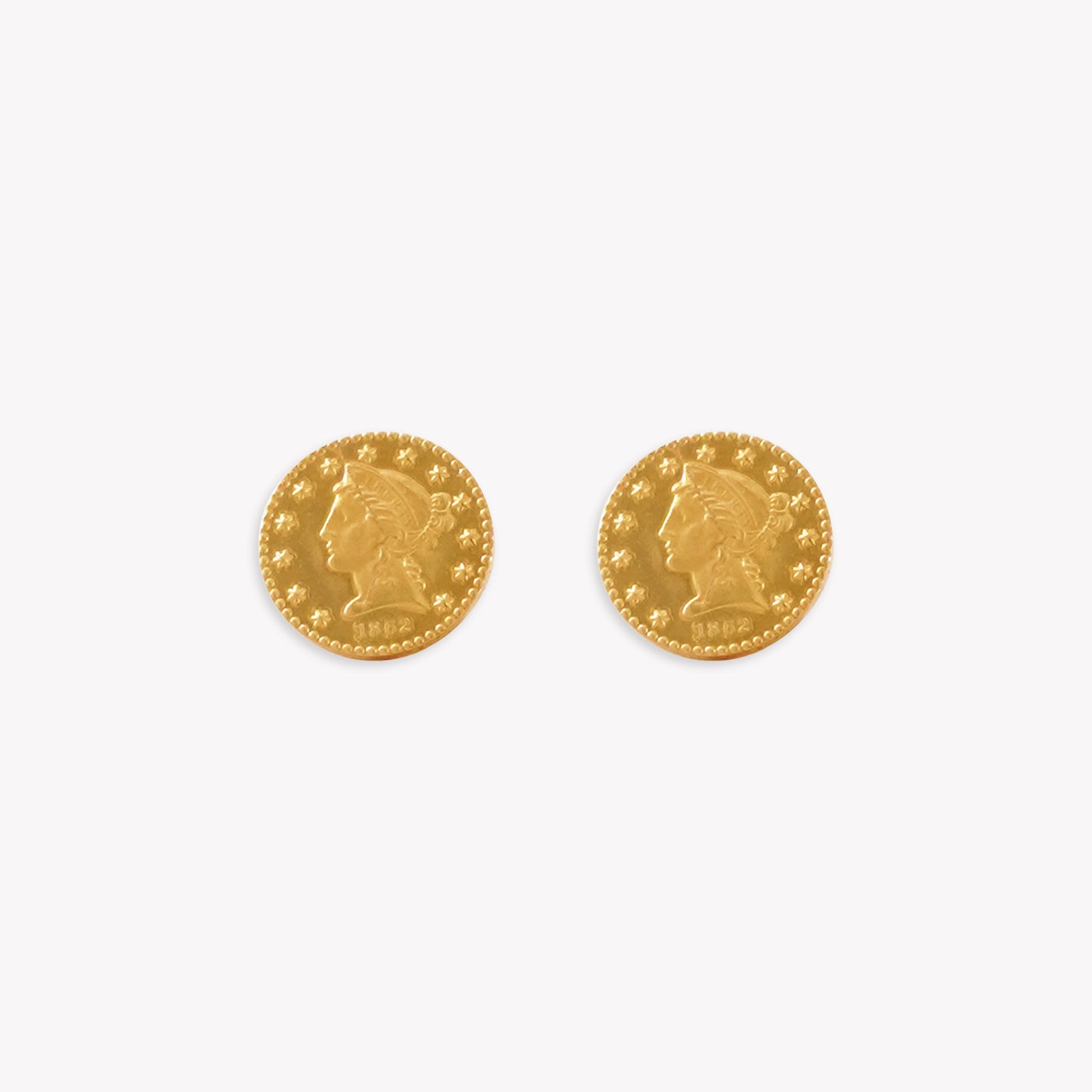 Victoria Dollar Stud Earring