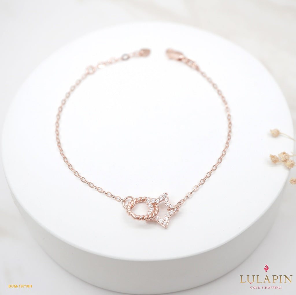 Sparkling Star Round Rose Bracelet
