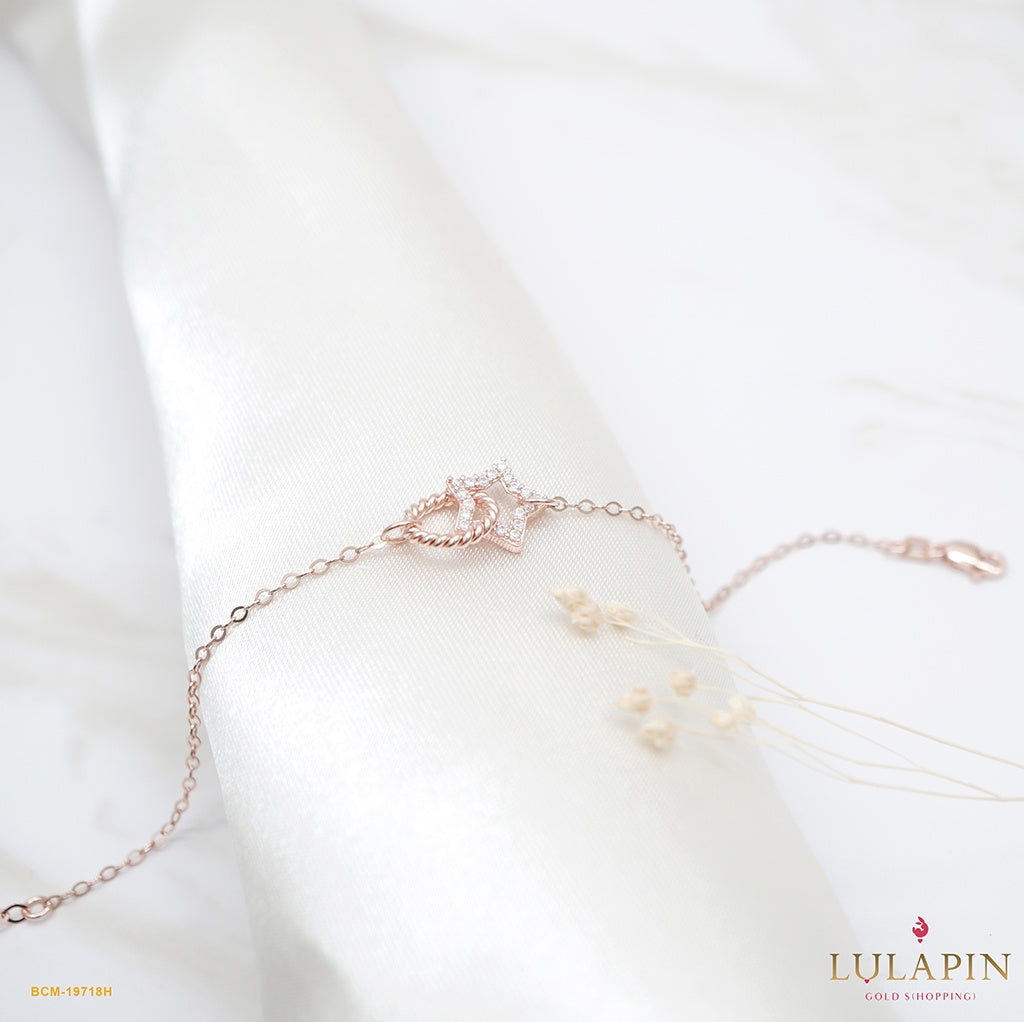 Sparkling Star Round Rose Bracelet