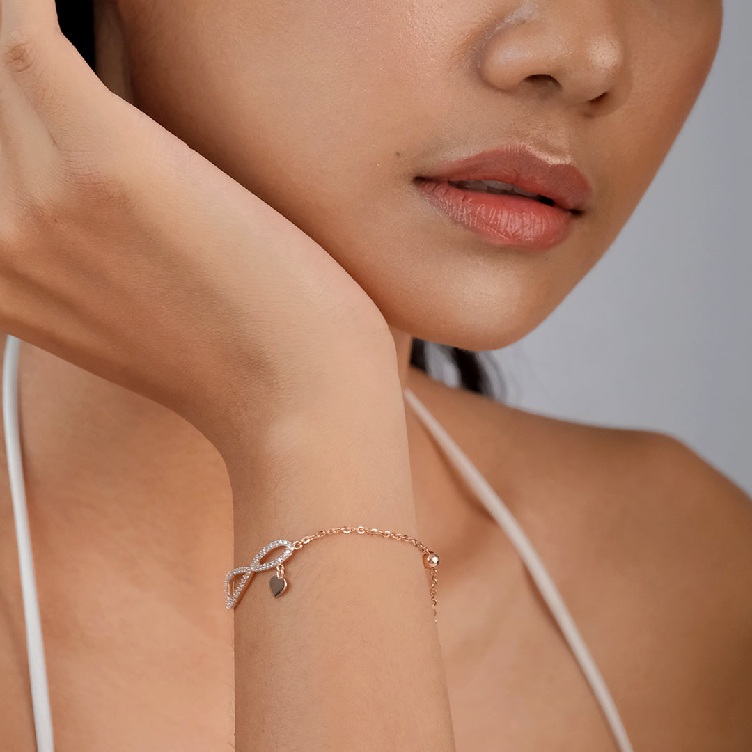 Ivy Infinity Rose Bracelet