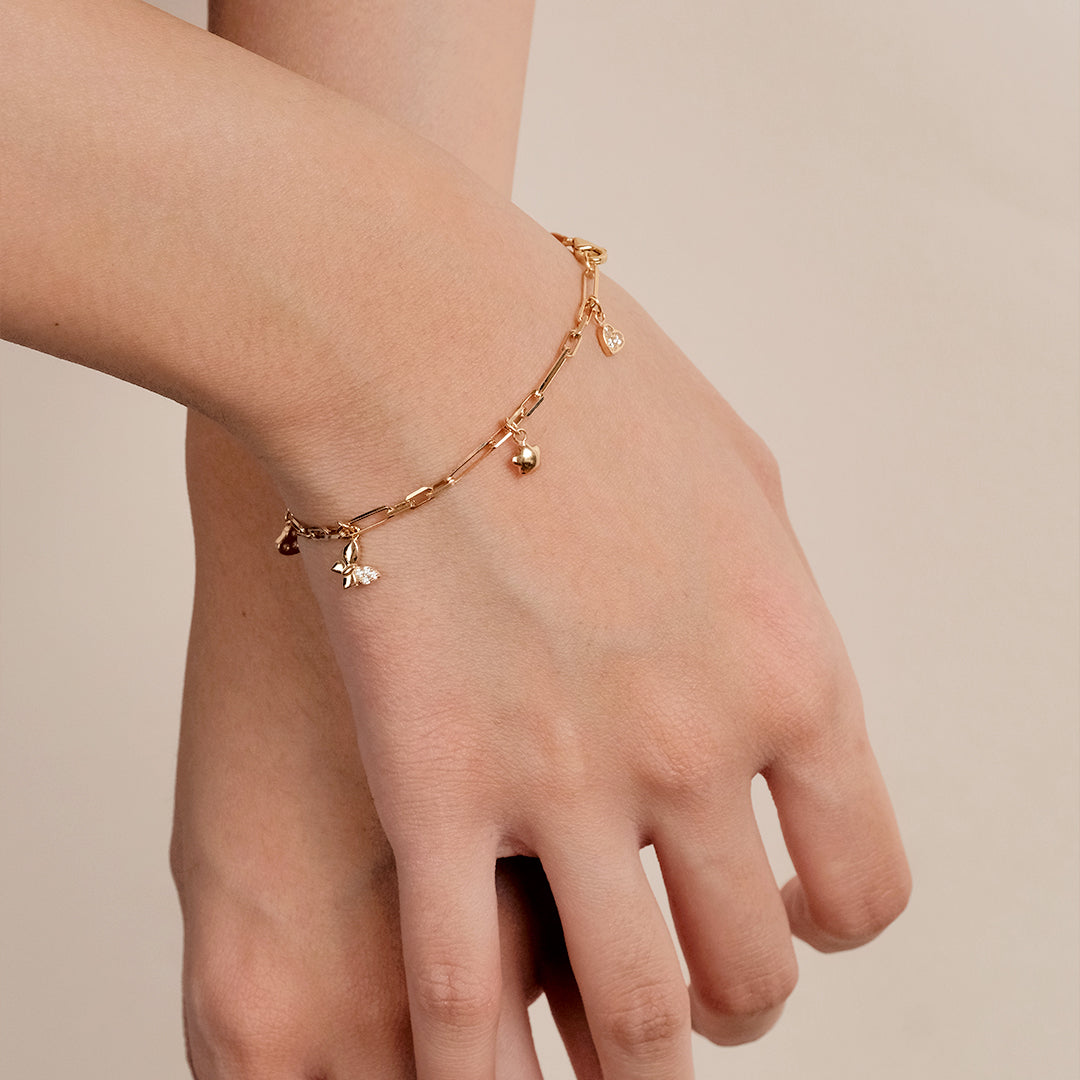 Lucia Butterfly Charm Bracelet