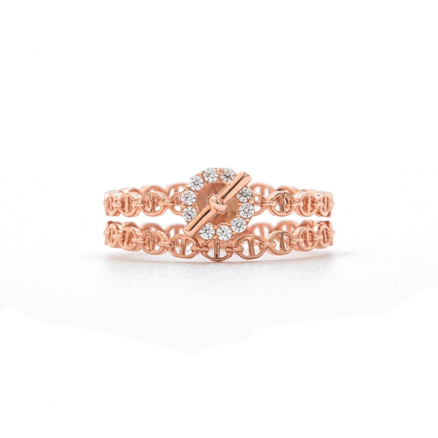 Rhea Dazzling Round Stacking Ring