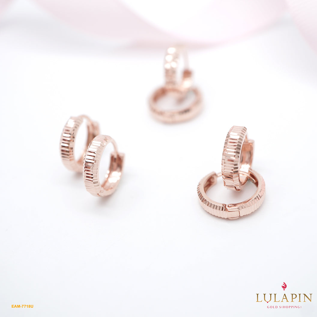 Basic Gyps Stripes Rose Earring