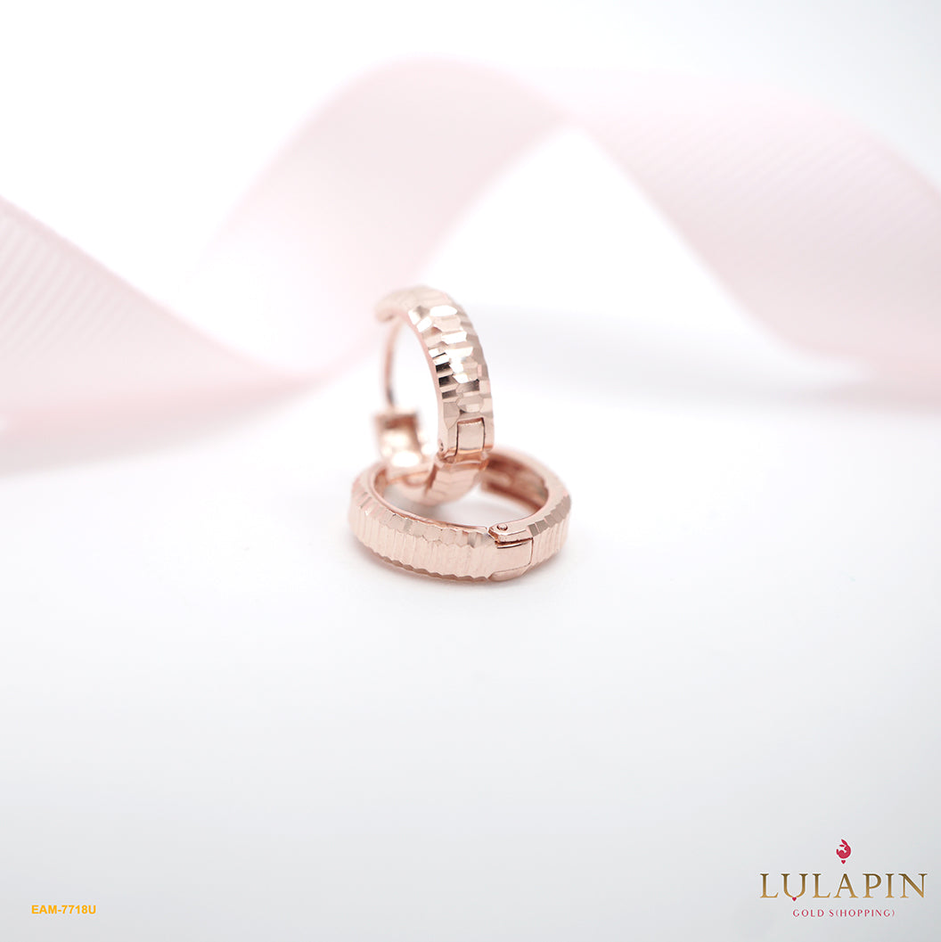 Basic Gyps Stripes Rose Earring