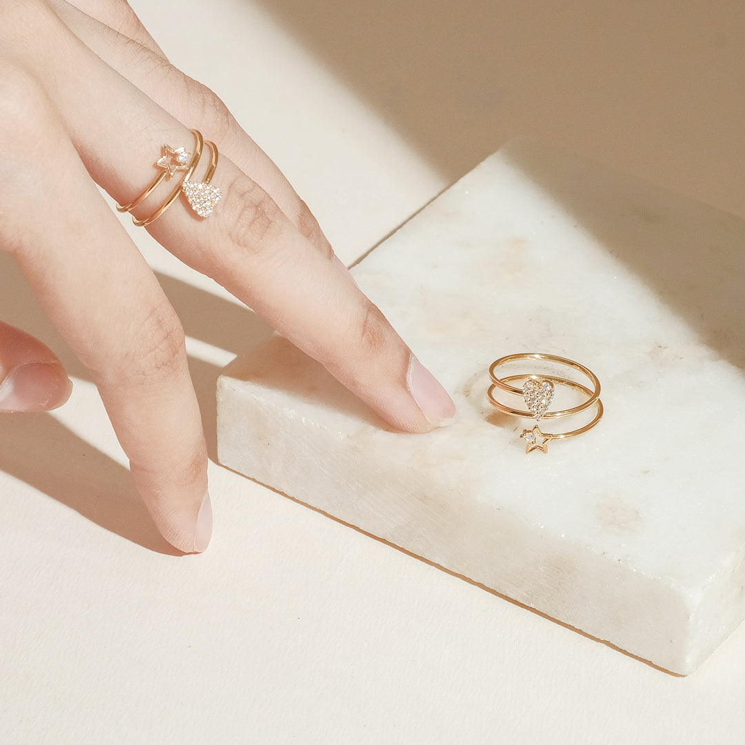 Cassia Heart Spring Ring