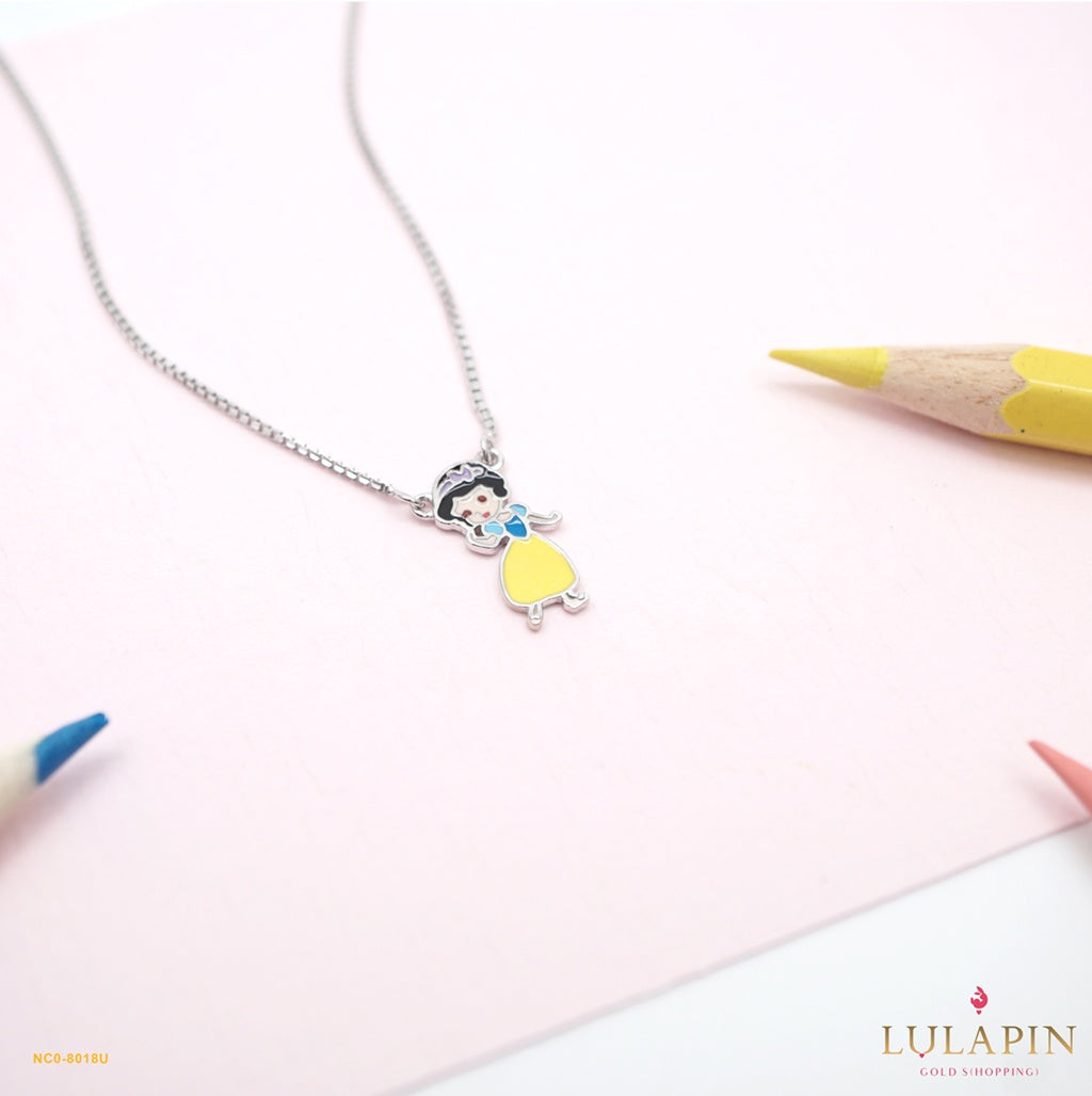 Princess Snow White Figure Kids Necklace
