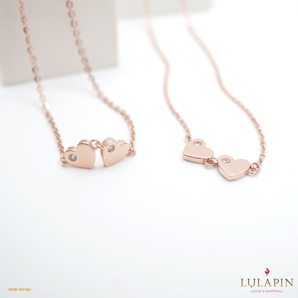 Cutie Love with Stone Rose Necklace