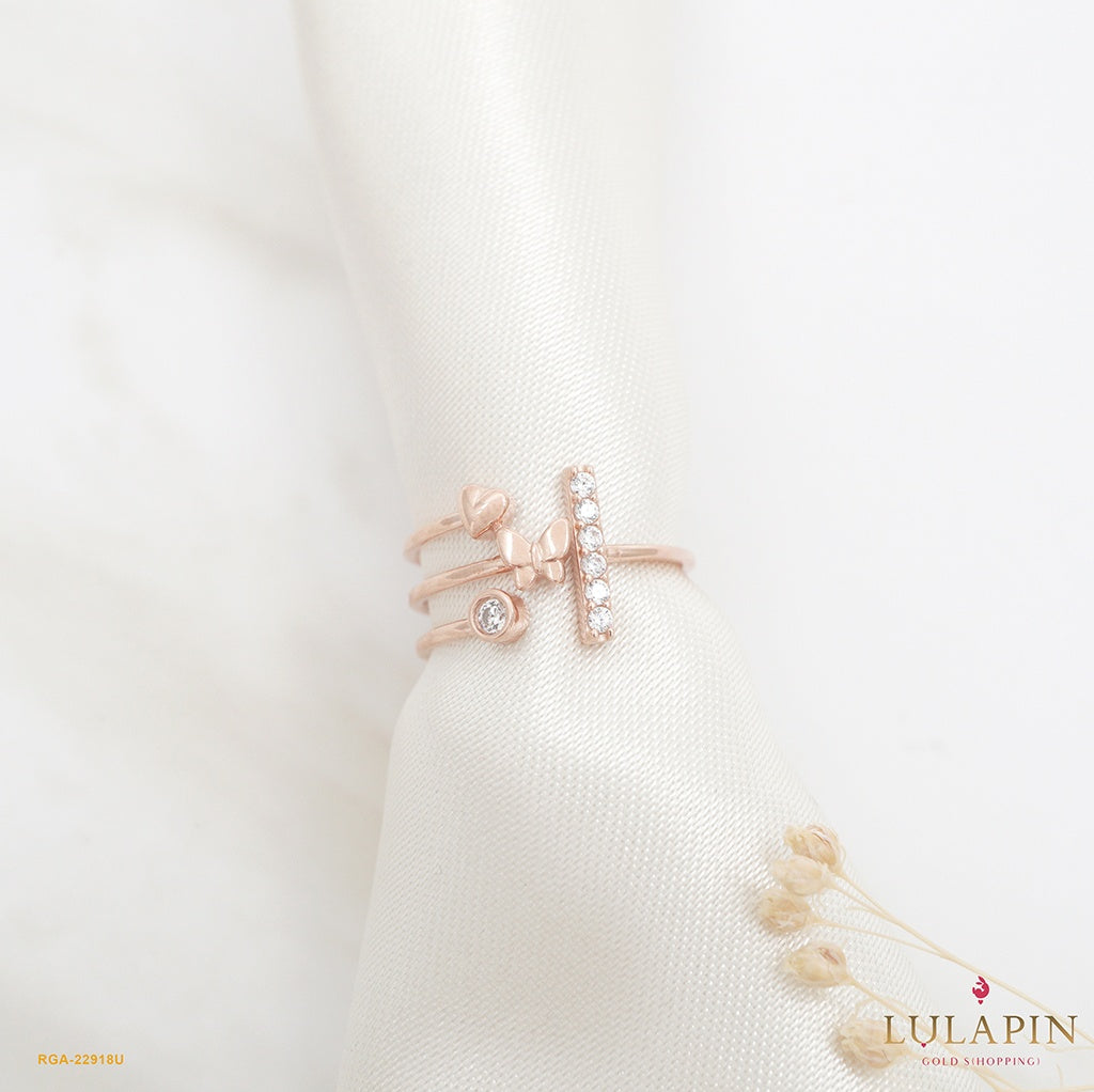 Stacking Butterfly Bar Adj. Ring