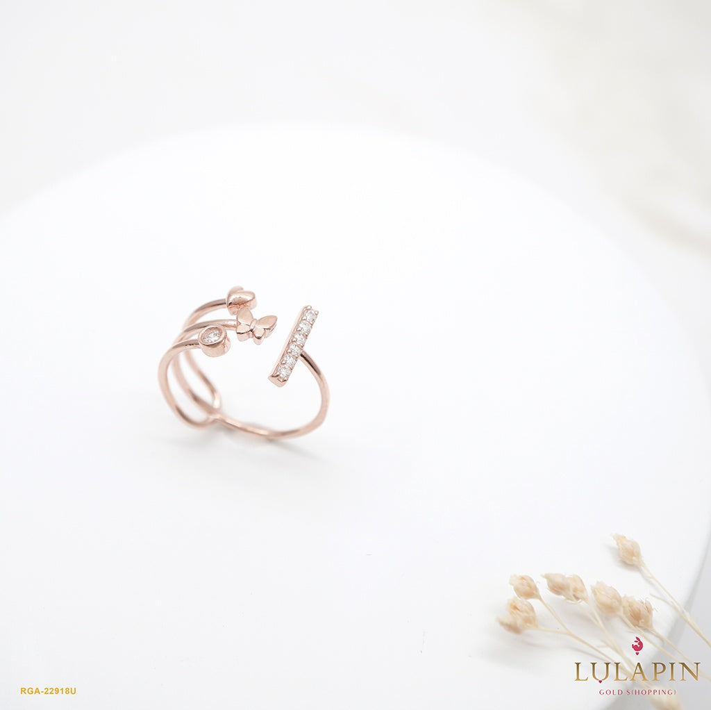Stacking Butterfly Bar Adj. Ring