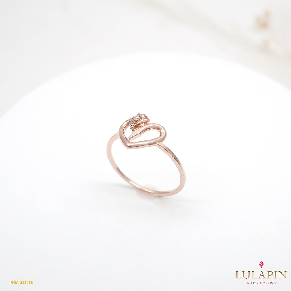 Nail Heart Rose Ring