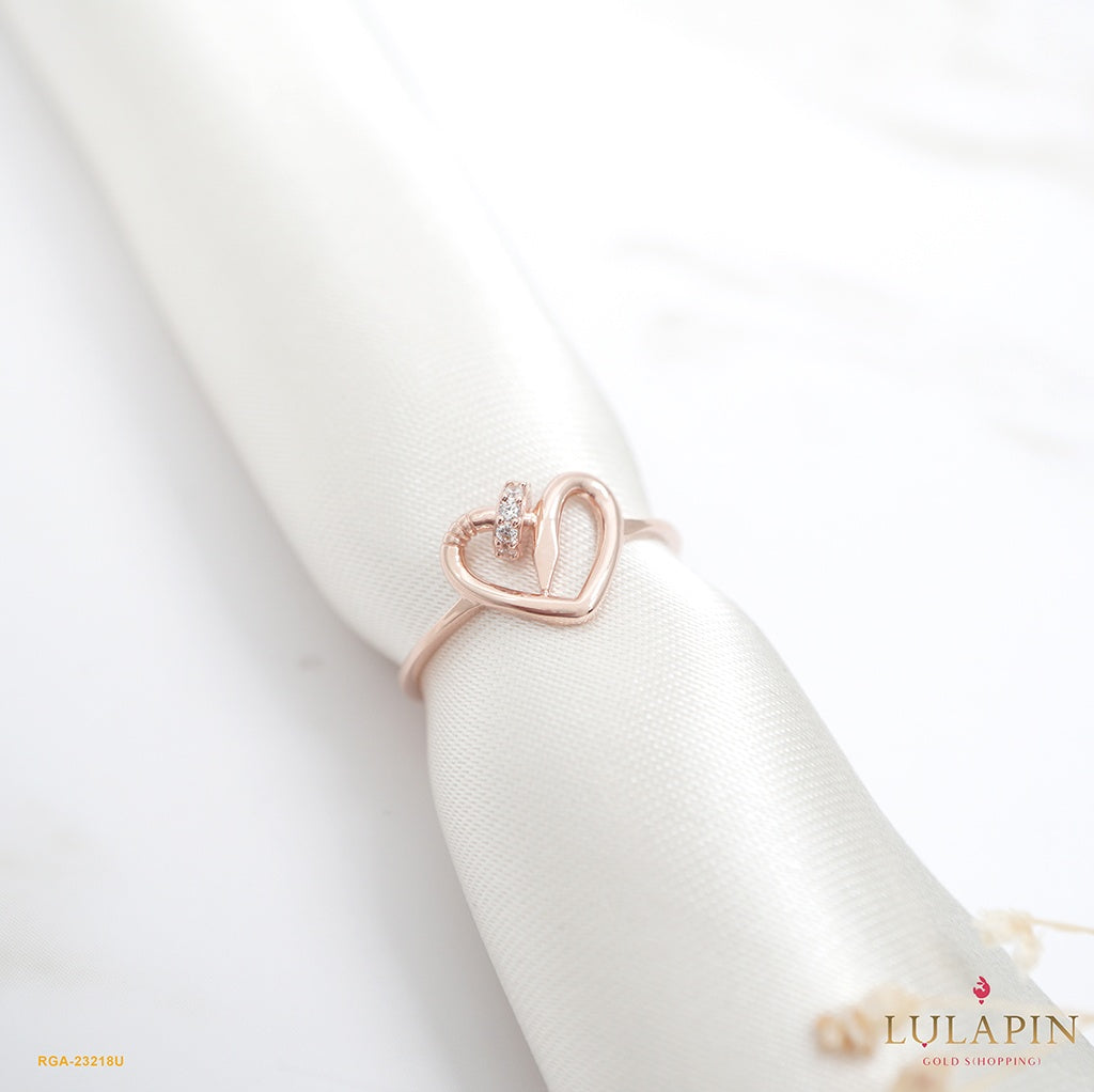 Nail Heart Rose Ring