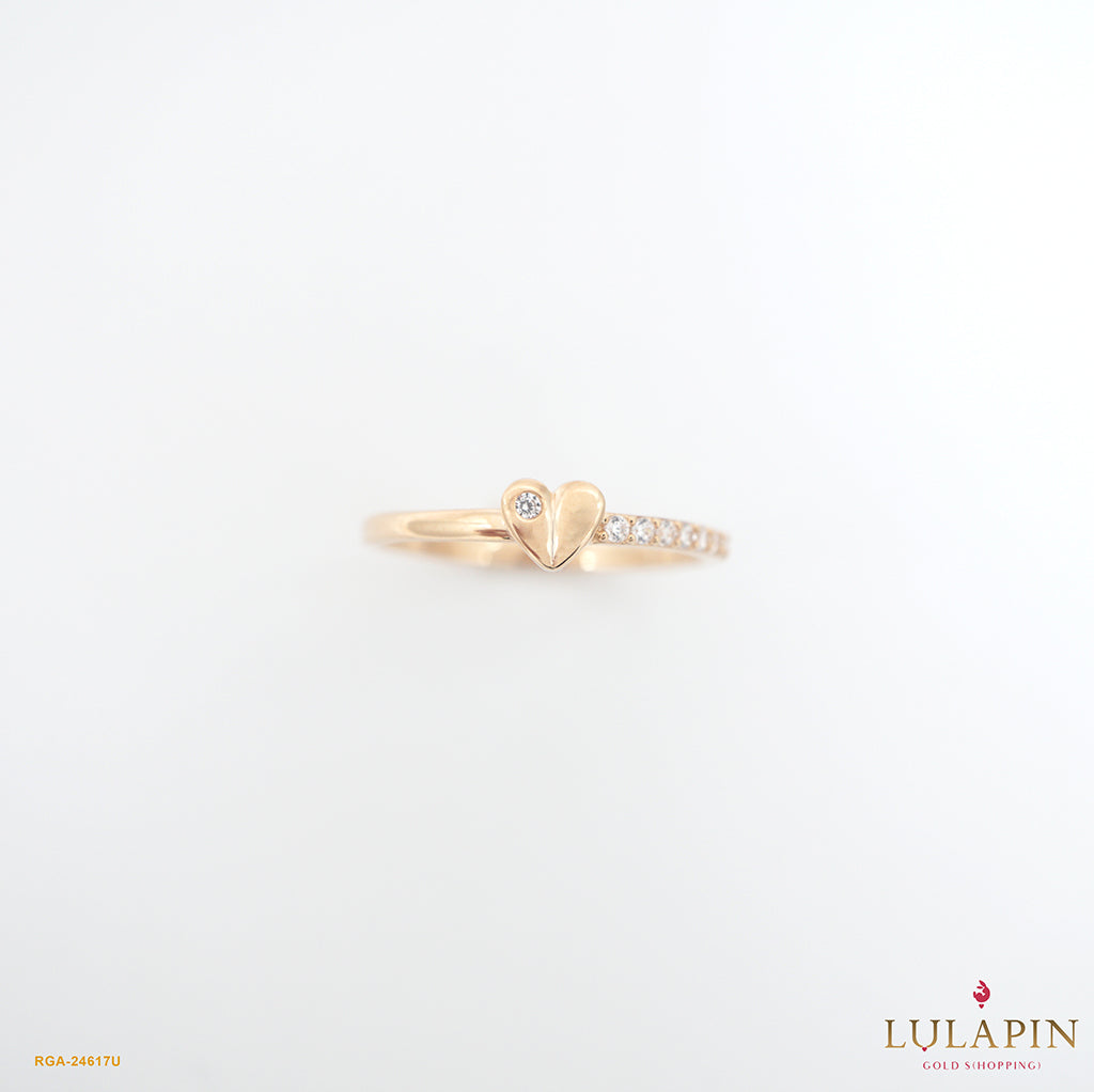Simply Heart Listring Yellow Ring
