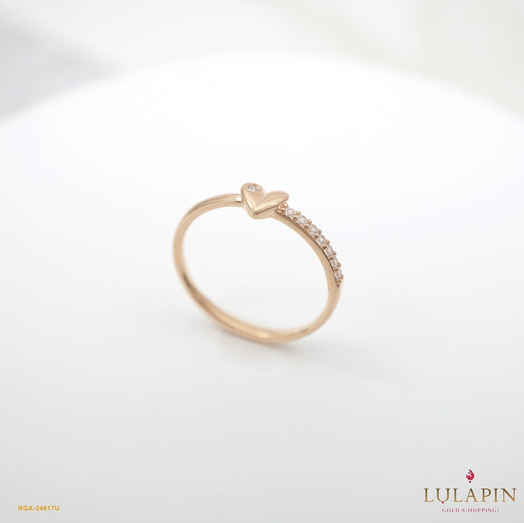 Simply Heart Listring Yellow Ring