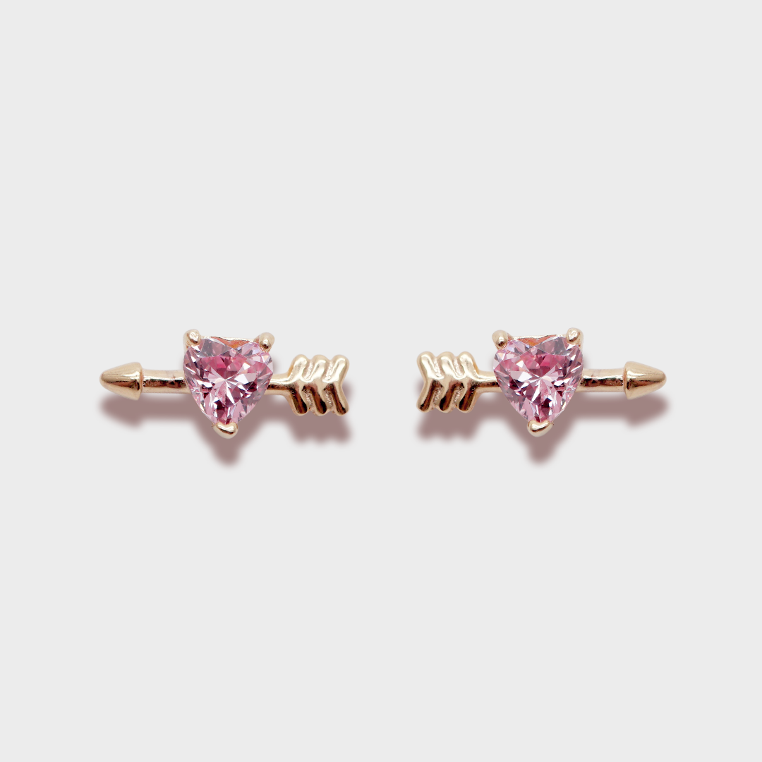 Zayne Heart Arrow Stud Earring