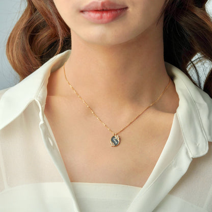 Nadine Love on Oval Necklace