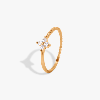 Jovanca Clover Beads Ring