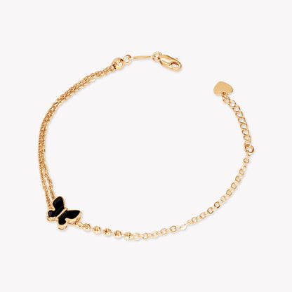 Alyra Black Butterfly Bracelet