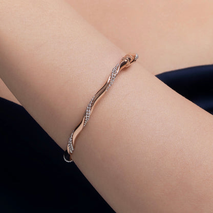Adelaide Twist Beads Bangle