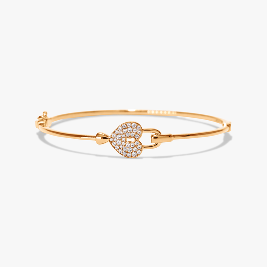 Fillion Heart Lock Bangle