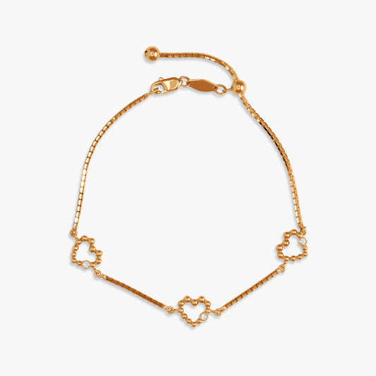 Carla Pepper Heart Bracelet